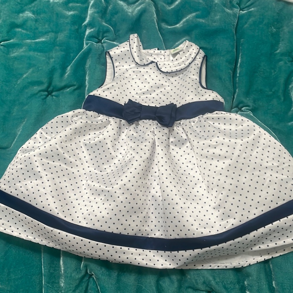 Navy Polka dot dress